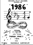 Click here to download the flier for the 1986 Spring Concert